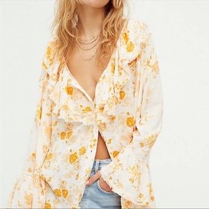 FreePeople flower print Tunic